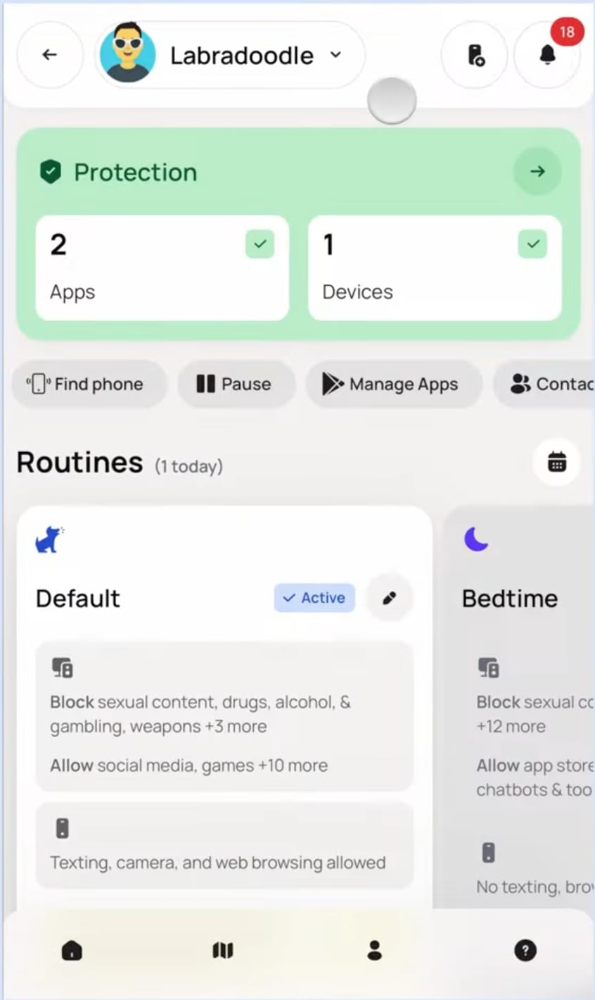 Bark App-Überwachung mit Bildschirmzeit-Regeln